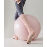 ピンク | ヨガ ピラティス ソックス 靴下 リブ ロング yoga | OSYAREVO