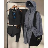 ブラックギンガムチェック | 【紫外線カット率99％以上】水着 レディース 体型カバー | OSYAREVO