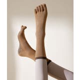 キャメル | ヨガ ピラティス ソックス 靴下 5本指 バイカラー yoga | OSYAREVO