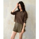 ブラウン×ブラウングラフチェック | 【紫外線カット率99%以上】uvカット 体型カバー ラッシュガード | OSYAREVO