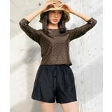 ブラウンドット | 【紫外線カット率99％以上】水着 レディース 体型カバー | OSYAREVO