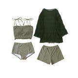 シアートップス付き シャーリングビキニ セットアップ 水着 レディース | OSYAREVO | 詳細画像90