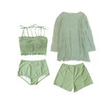 シアートップス付き シャーリングビキニ セットアップ 水着 レディース | OSYAREVO | 詳細画像93