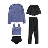 【紫外線カット率99％以上】ラッシュガード×レギンス 付き タンキニ | OSYAREVO | 詳細画像24 