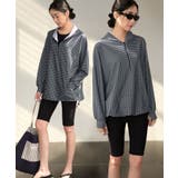 グレーギンガムチェック | 【紫外線カット率99%以上】水着 レディース 体型カバー | OSYAREVO