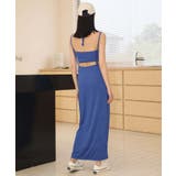 ロングスカート付き ハイネック リブ ビキニ 水着 セットアップ レディース | OSYAREVO | 詳細画像55 