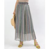 カラーストライプ スカウチョ カラーストライプスカ | OSYAREVO | 詳細画像2 