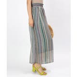 カラーストライプ スカウチョ カラーストライプスカ | OSYAREVO | 詳細画像3 