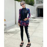 ダークフラワー ラッシュガード 水着 セットアップ | OSYAREVO | 詳細画像11 