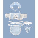 クリスマス コスプレ フリル×リボン メイド ランジェリー | OSYAREVO | 詳細画像16 