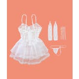 コルセット風 レース ベビードール ランジェリー | OSYAREVO | 詳細画像8 