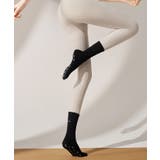 ブラック | ヨガ ソックス 靴下 ピラティス スマイル | OSYAREVO