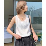 ワッシャー加工 タンクトップ レディース | OSYAREVO | 詳細画像8