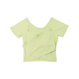 ヨガウェア トップス カップ付き カシュクール 半袖 | OSYAREVO | 詳細画像20 