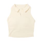 ノースリーブ ポロシャツ トップス カップ付き リブ | OSYAREVO | 詳細画像23 