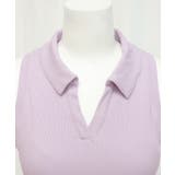 ノースリーブ ポロシャツ トップス カップ付き リブ | OSYAREVO | 詳細画像34 