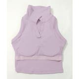 ノースリーブ ポロシャツ トップス カップ付き リブ | OSYAREVO | 詳細画像35 