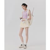 ノースリーブ ポロシャツ トップス カップ付き リブ | OSYAREVO | 詳細画像10 