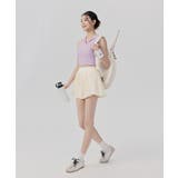 ノースリーブ ポロシャツ トップス カップ付き リブ | OSYAREVO | 詳細画像12 