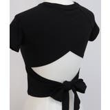 ヨガウェア トップス カップ付き バックリボン 半袖 | OSYAREVO | 詳細画像28 