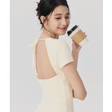 ヨガウェア トップス カップ付き バックオープン 半袖 | OSYAREVO | 詳細画像9 