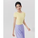 ヨガウェア トップス カップ付き バックオープン 半袖 | OSYAREVO | 詳細画像16 