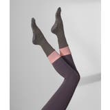 チャコールグレー×ピンク | ヨガ ソックス 靴下 ピラティス レイヤード風	 | OSYAREVO