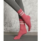 ピンク | ヨガ ソックス 靴下 5本指 ピラティス 2本ライン	 | OSYAREVO