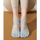 ヨガ ソックス 靴下 5本指 ピラティス クロスバンド | OSYAREVO | 詳細画像3 