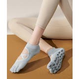 ヨガ ソックス 靴下 5本指 ピラティス クロスバンド | OSYAREVO | 詳細画像5 