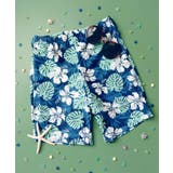 ハイビスカス | キッズ 水着 ハーフパンツ	 | OSYAREVO