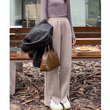 ベージュ | スリット スウェット パンツ | OSYAREVO