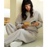 グレー | クルーネック ボア ルームウェア セットアップ | OSYAREVO