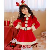 キッズ コスプレ クリスマスサンタ フードワンピース | OSYAREVO | 詳細画像4