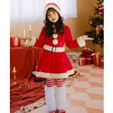 キッズ コスプレ クリスマスサンタ フードワンピース | OSYAREVO | 詳細画像6