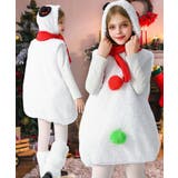 ホワイト | キッズ 雪だるま コスプレ クリスマス | OSYAREVO