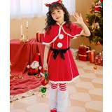 キッズ コスプレ クリスマスサンタ ケープ付きワンピース | OSYAREVO | 詳細画像8