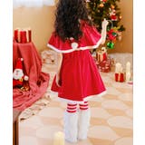 キッズ コスプレ クリスマスサンタ ケープ付きワンピース | OSYAREVO | 詳細画像10