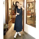 バックシャン デニム ロングワンピース | OSYAREVO | 詳細画像5