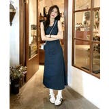 バックシャン デニム ロングワンピース | OSYAREVO | 詳細画像6