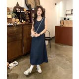 バックシャン デニム ロングワンピース | OSYAREVO | 詳細画像8