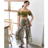 パンツ付き バックレースアップ オフショル ビキニ 水着 セットアップ | OSYAREVO | 詳細画像5