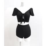 パンツ付き バックレースアップ オフショル ビキニ 水着 セットアップ | OSYAREVO | 詳細画像21