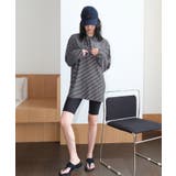 モノクロヘアラインボーダー | 【紫外線カット率99％以上】水着 レディース 体型カバー | OSYAREVO