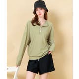 ヘンリーネック ラッシュガード付き ビキニ | OSYAREVO | 詳細画像4