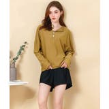 カーキオリーブ | ヘンリーネック ラッシュガード付き ビキニ | OSYAREVO