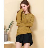 ヘンリーネック ラッシュガード付き ビキニ | OSYAREVO | 詳細画像19