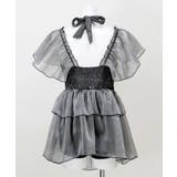 ラメ混 フリル リボン ワンピース 水着 | OSYAREVO | 詳細画像11 