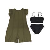 フリル ロンパース付き セットアップ ビキニ 水着 レディース | OSYAREVO | 詳細画像54 