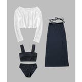 メッシュトップス×スカート 付き スイムウェア 水着 レディース | OSYAREVO | 詳細画像51 